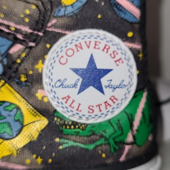 Converse Chuck Taylor AllStar Dinoverse Hi-Top Sneakers Infant Size 5M Pre-Loved - Picture 13 of 17
